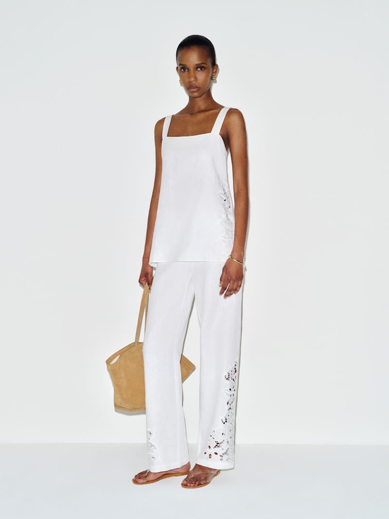 Kristen Linen Two Piece | Reformation (Global)