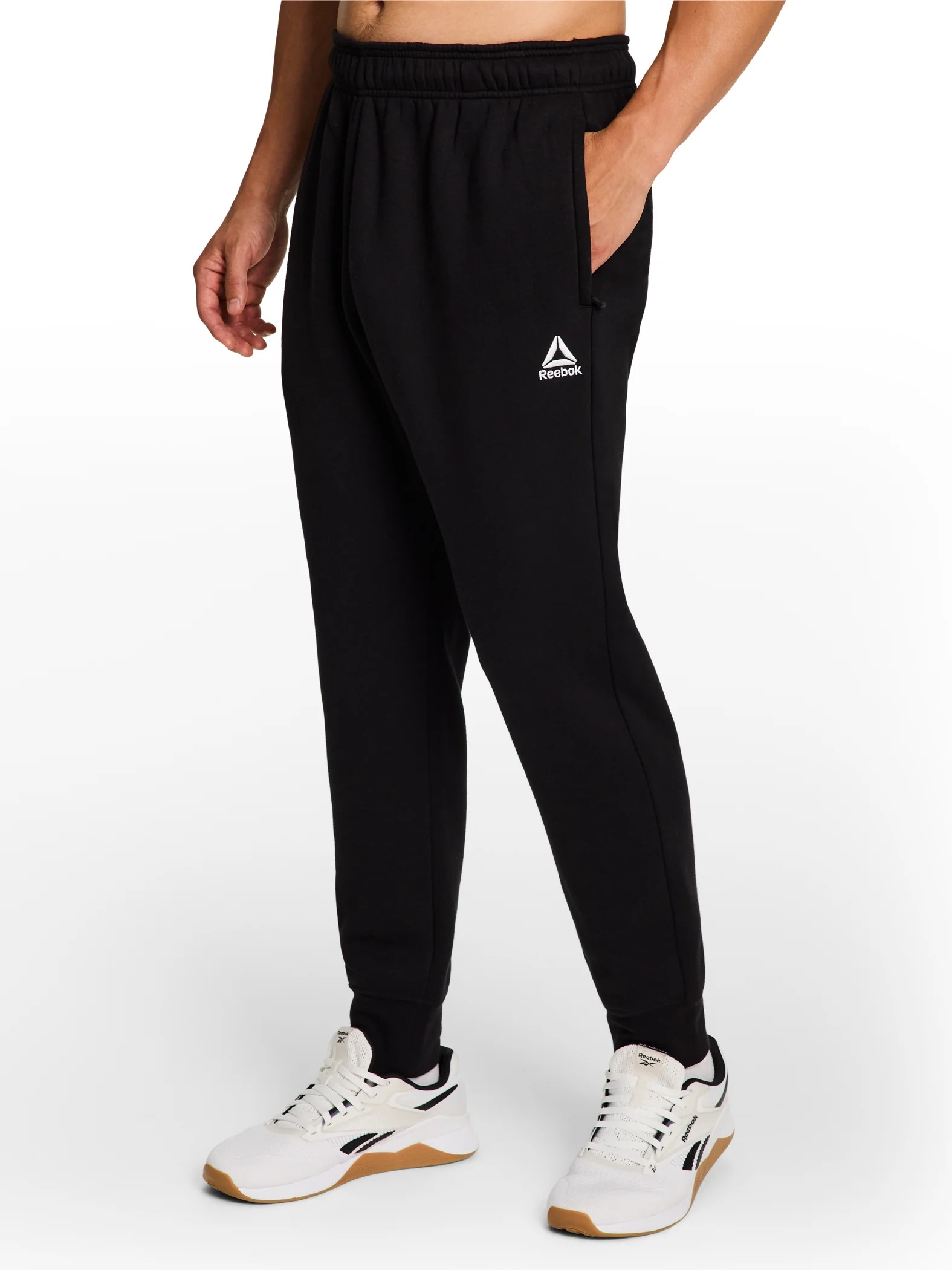 Reebok Mens and Big Mens Logo Fleece Jogger Sweatpants, Sizes XS-5XL | Walmart (US)