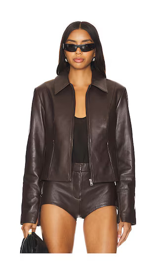 Oceana Jacket in Mahogany | Revolve Clothing (Global)