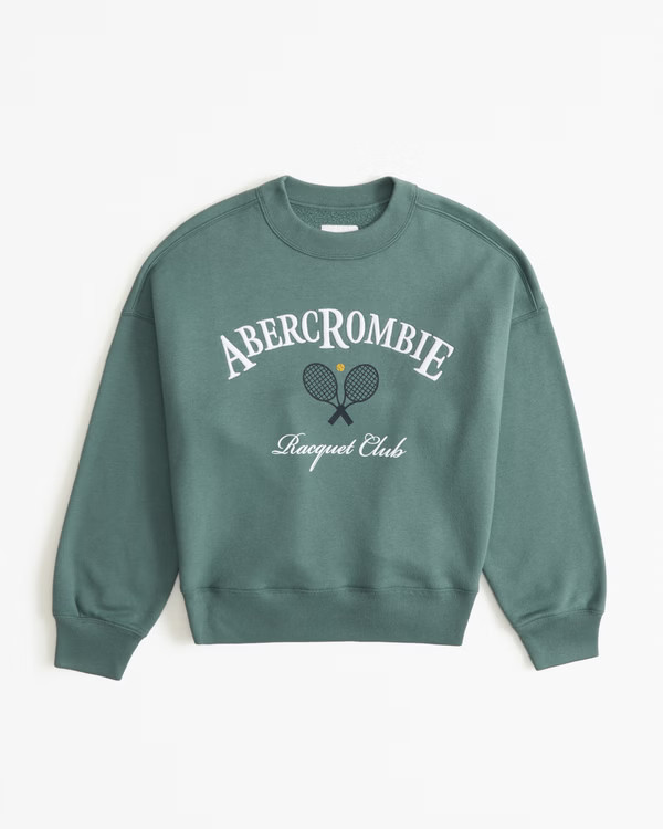 Women's Logo Classic Sunday Crew | Women's Tops | Abercrombie.com | Abercrombie & Fitch (US)