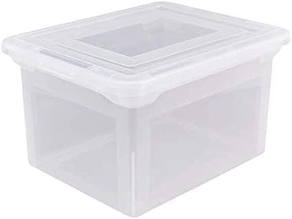 Office Depot Brand Letter and Legal File Tote, 18"L x 14 1/4"W x 10 7/8"H, Clear | Amazon (US)