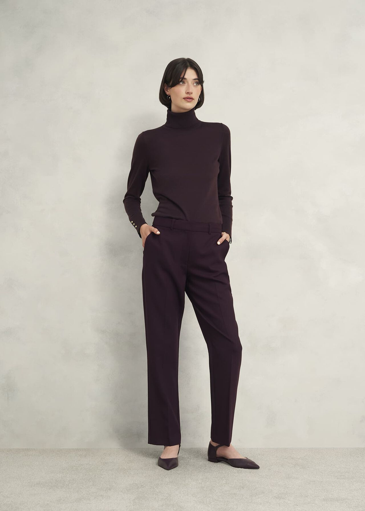 Lara Merino Wool Roll Neck Jumper | Hobbs UK | | Hobbs