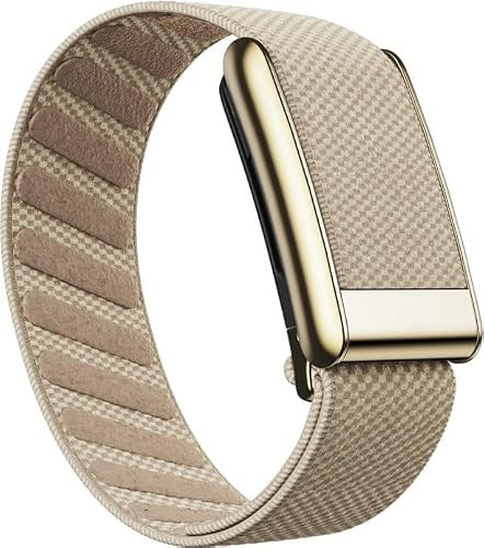 Bands Fit Whoop 5.0 and MG Compatible SuperKnit Luxe Replacement Wrist Band, NOT for 4.0, Luxurious | Precious Metal | Ultra-Soft | High Performance, Premium Quality, Comfortable, Breathable & Durable (Dune Beige and Gold, Whoop One/Peak) | Amazon (US)