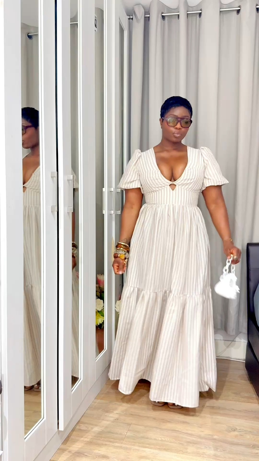 It’s all in the details: the puff sleeves, the cutout, and that perfect tiered skirt. 
Pairing it with a pop of white for the ultimate clean girl aesthetic

#LTKUK #LTKspringtrends #LTKootd