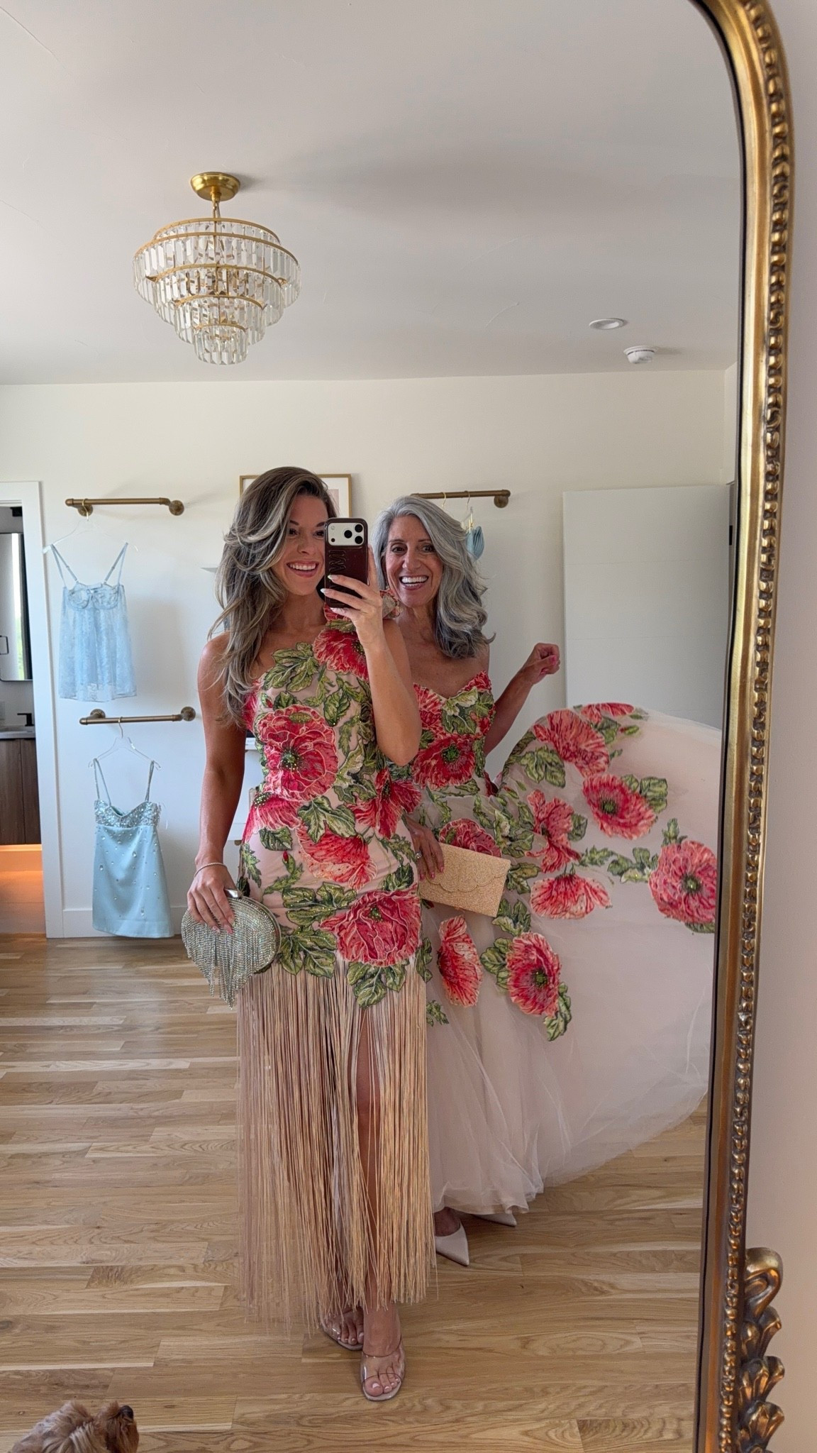Mom and me matching pattern Mac Duggal wedding guest and formal event dresses  

Mac Duggal: Emerson10

Wearing my usual smalls/2
Mom sized down to a 4

Wedding guest
Formal event
Black tie
Floral
Metallic
Pleated
Mother of the bride
Special occasion

#LTKSeasonal #LTKWedding #LTKootd