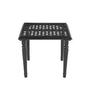 Hampton Bay 20 in. Laurel Oaks Outdoor Patio Accent Table 735.0381.000 - The Home Depot | The Home Depot