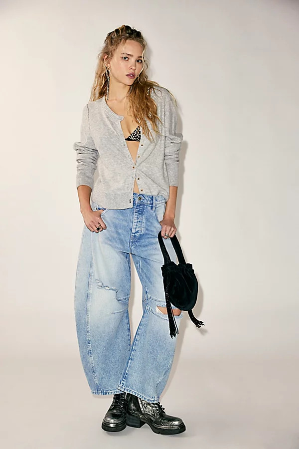 We The Free Good Luck Mid-Rise Barrel Jeans | Free People (Global - UK&FR Excluded)