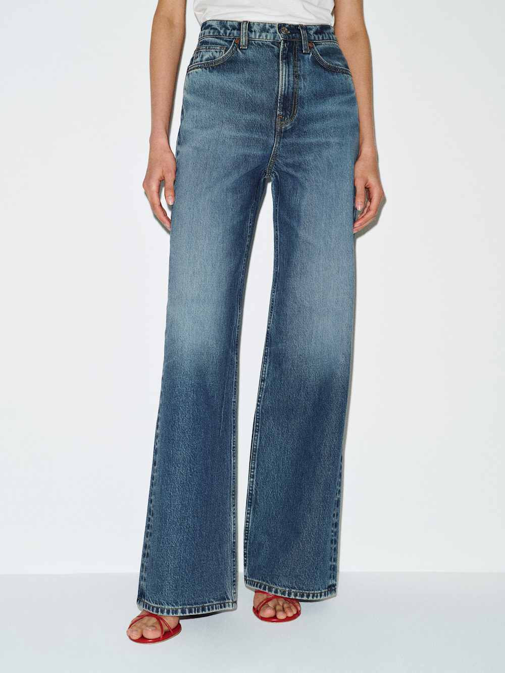 Cary High Rise Slouchy Wide Leg Jeans | Reformation (Global)