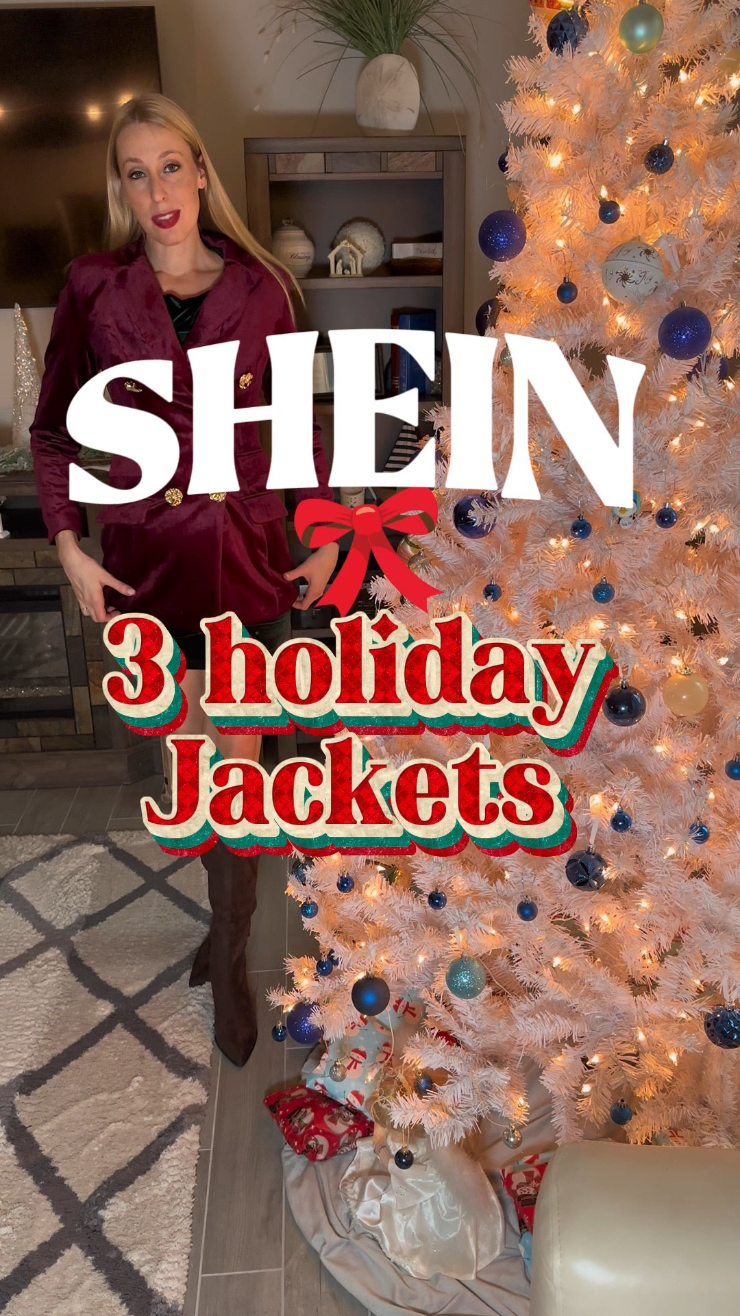 Layering up with 3 cute holiday style jackets 🎄❤️

Stay tuned for the trendiest by searching and following SHEIN store names Silquee,SHEIN BAE,Anewsta .
#SHEINtrends #ad 
Use QSUS11karissaluvhagemeister957 to get discounts!
@shein_us @sheinofficial 

Which is your favorite? 

#LTKHoliday #LTKFindsUnder100 #LTKTall