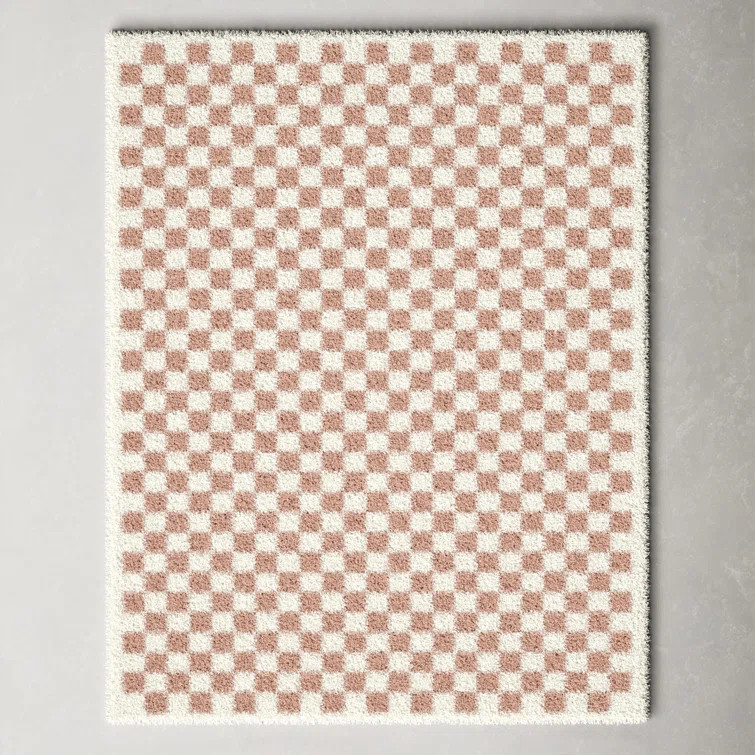 Walker Performance Pink/Cream Rug | Wayfair North America