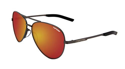 Tifosi Optics Shwae Aviator Sunglasses (Graphite, Smoke Red) | Amazon (US)