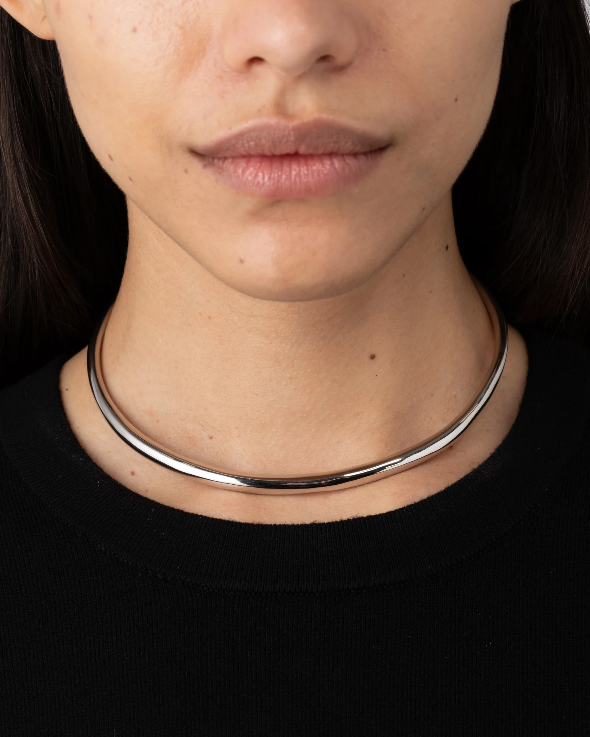 Alexis Bittar Thin Collar Necklace in Silver | Statement Jewelry from Alexis Bittar | Alexis Bittar