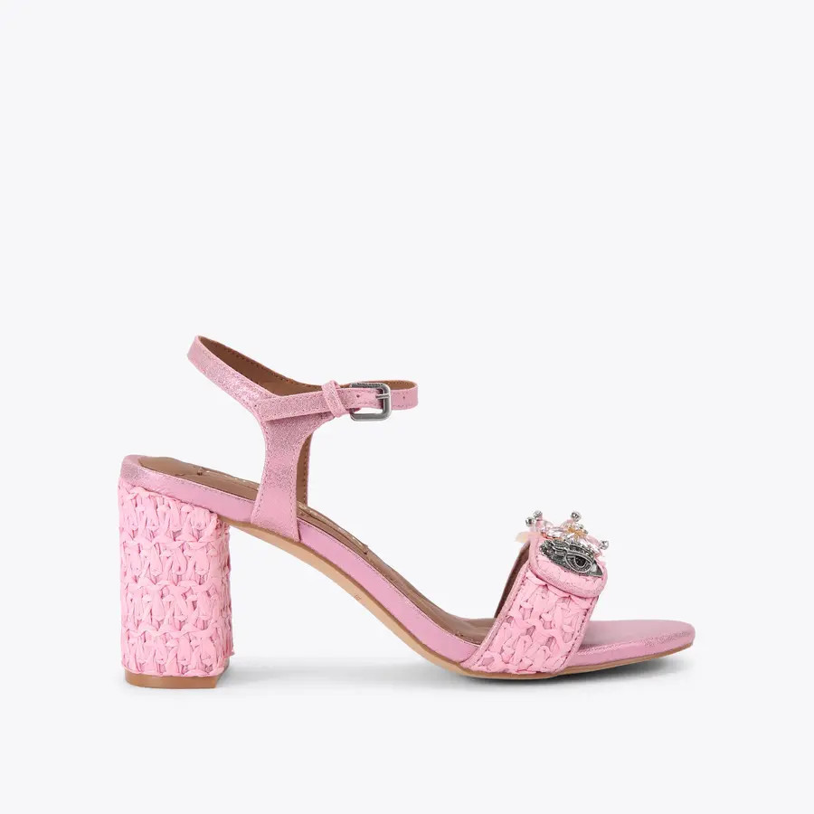 Kurt Geiger Londonkensington langley raffia heel$168 | Kurt Geiger US