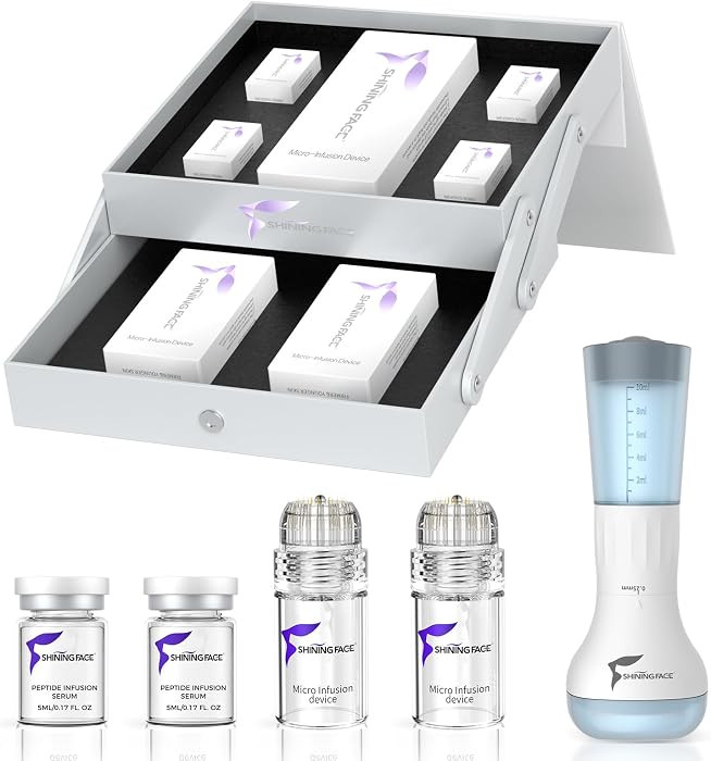 Micro Infusion System for Face & Neck-Micro Infusion Kit to Leave Skin Firmer & Smoother-0.25mm F... | Amazon (US)
