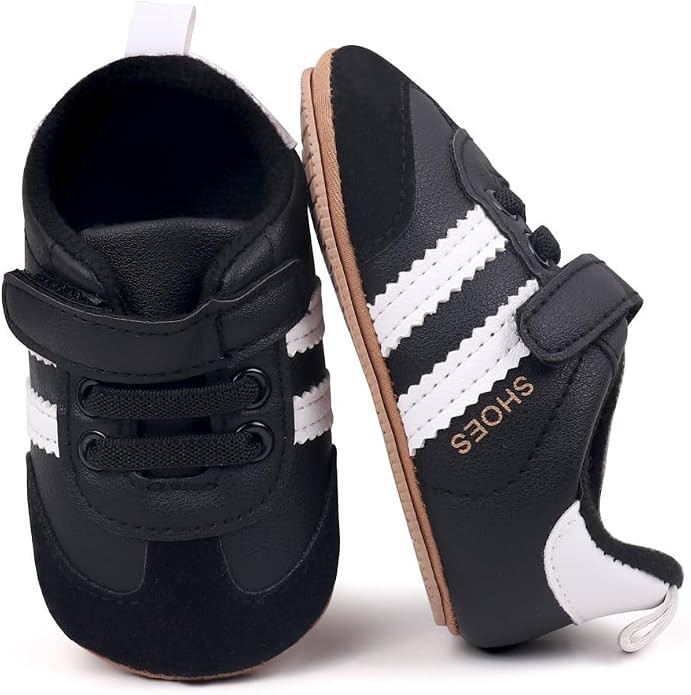 HsdsBebe Baby Boys Girls Oxford Shoes PU Leather Soft Rubber Sole Sneakers Anti-Slip Toddler Ankl... | Amazon (US)