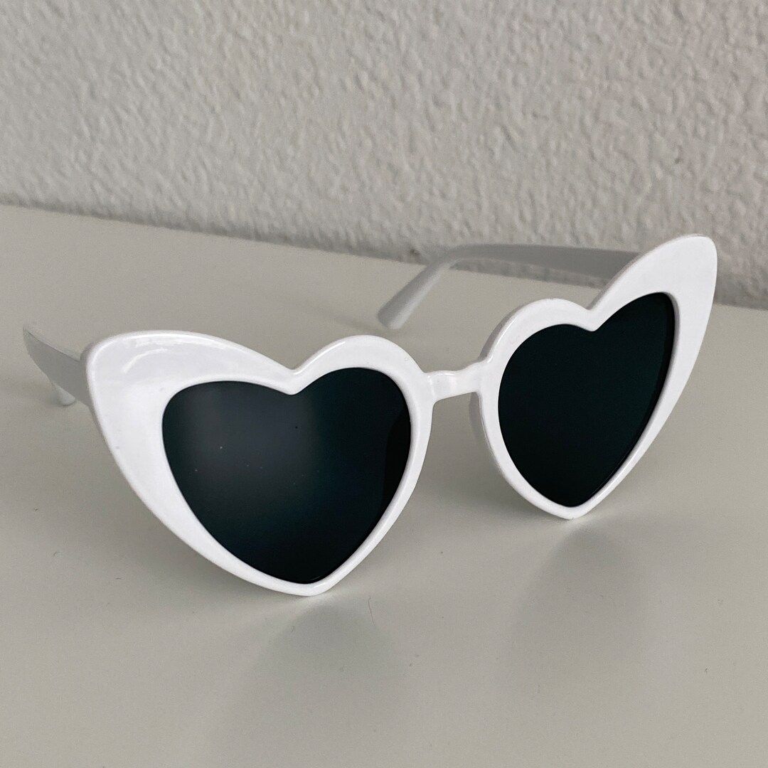 Heart Sunglasses Bachelorette Party Bachelorette Party Favors Custom Heart Sunglasses Red and Whi... | Etsy (US)