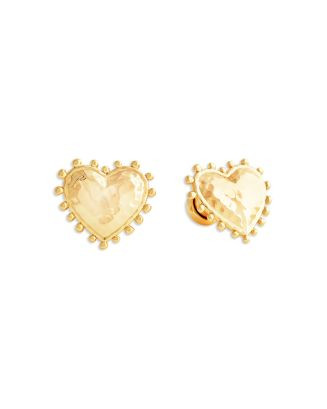 Heart 18K Yellow Gold Plated Stud Earrings, 0.7"L | Bloomingdale's (US)