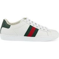 Gucci New Ace leather and crocodile trainers, Women's, Size: EUR 41 / 8 UK WOMEN, White | Selfridges