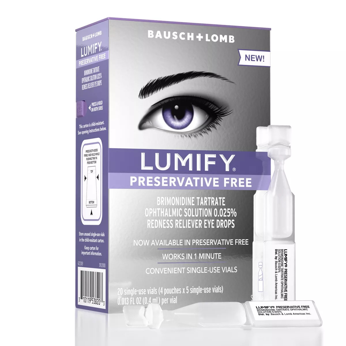 Lumify Eye Drops for Redness Relief - Preservative Free - 20ct | Target