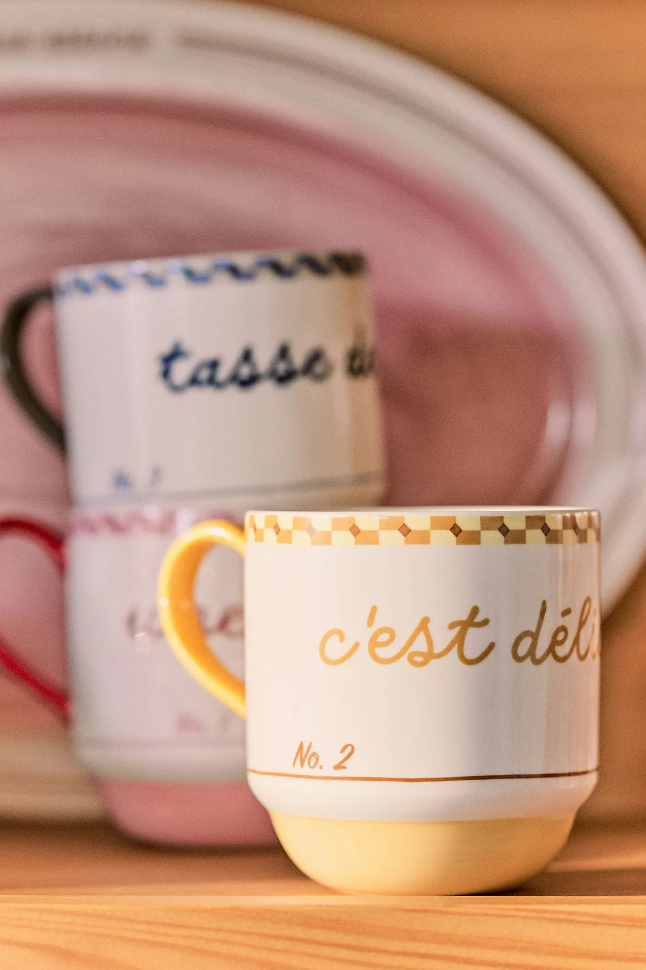 Café Violette Handpainted Stoneware Mug | Anthropologie (US)