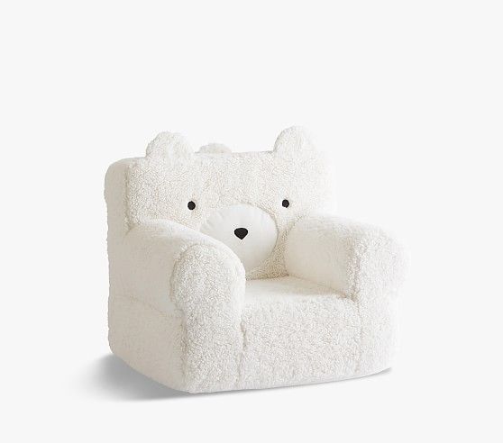 My First Ivory Bear Anywhere Chair® | Pottery Barn Kids