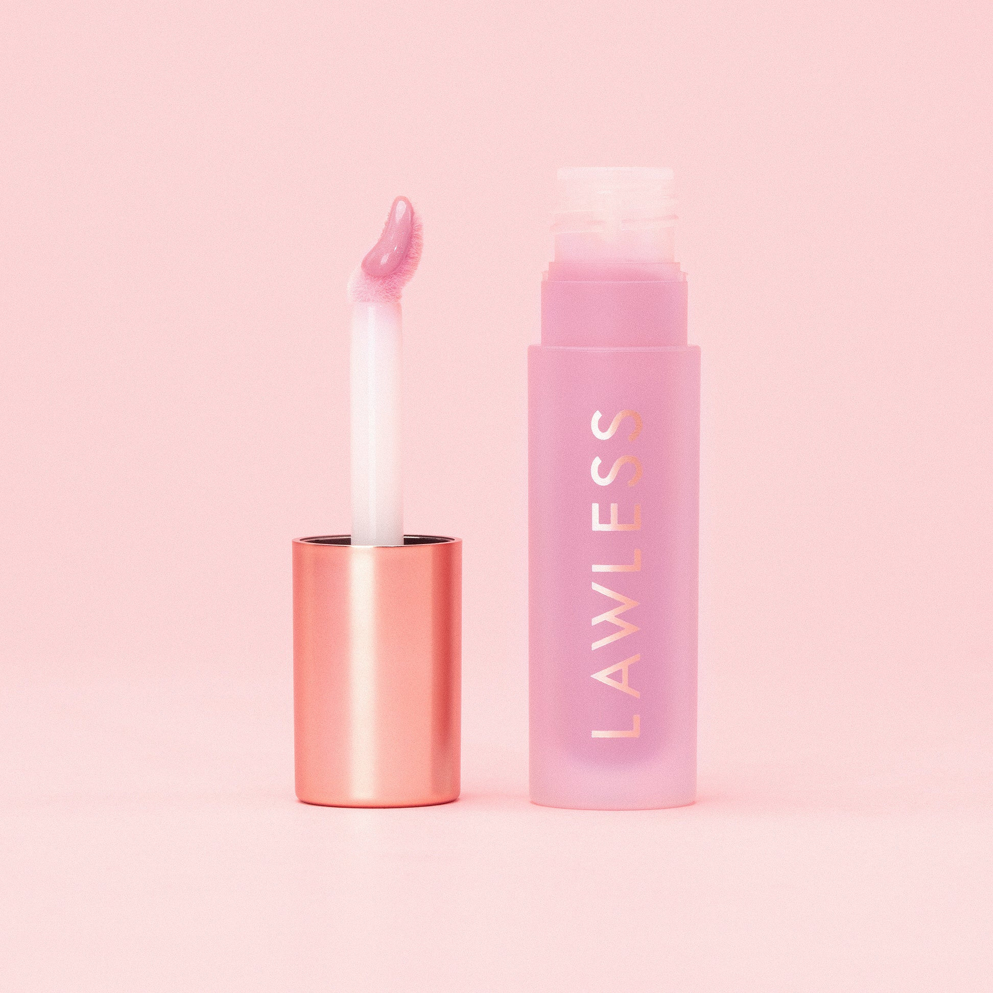 Forget The Filler Lip-Plumping Line-Smoothing Gloss Strawberry Shortcake | Lawless Beauty