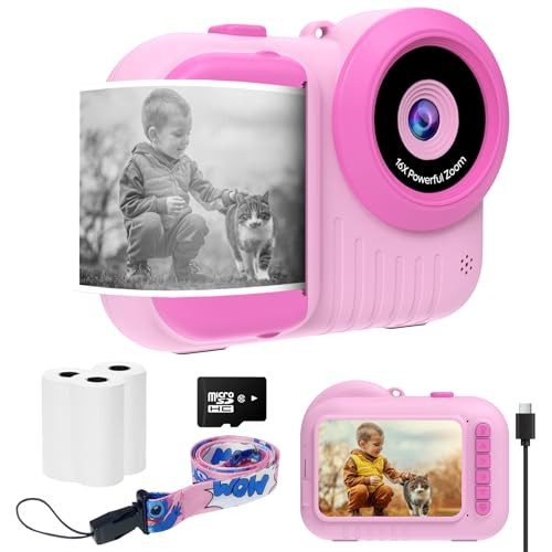 Kids Camera Instant Print 3.5 inch, Instant Print Camera for Kids That Prints Pictures Instantly, Toddler Kid Instant Print Digital Camera, 4 5 6 7 8 9 10 11 12 Year Old Girls Boys Birthday Toys Gift | Amazon (US)
