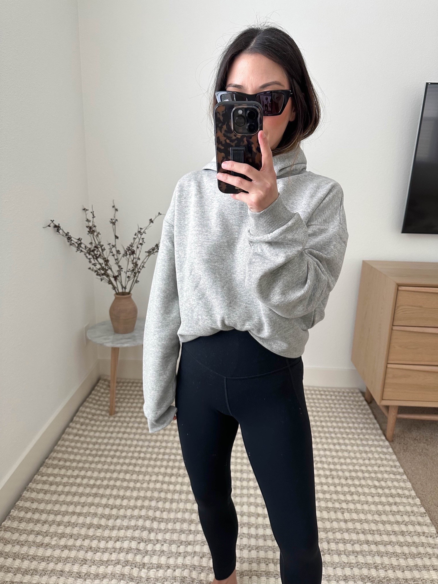 Found a really great hoodie with no front pocket so easy to tuck in. Sized up to a small. Thin-ish so great for spring. 

Sweatshirt - River Island small
Leggings - Zella xs
Sunglasses - YSL Mica 

Petite Style, Neutral outfit, capsule wardrobe, minimal style, street style outfits, Affordable fashion, Spring fashion, Spring outfit, spring style, athleisure, affordable hoodie 



#LTKFind #LTKfit #LTKunder50