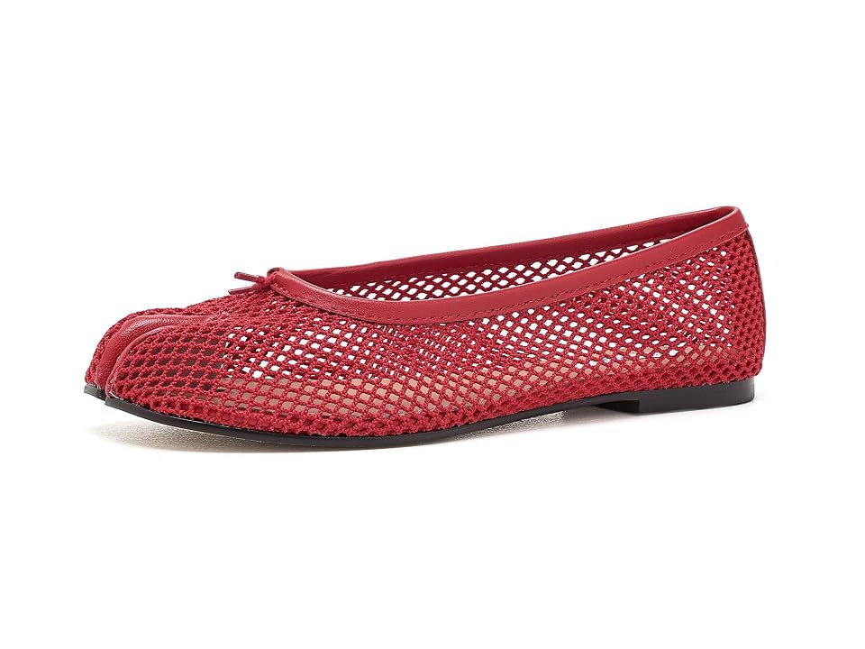Steve Madden Calico Women's Flat Shoes Red Mesh: 6.5 M, Leather | Zappos.com