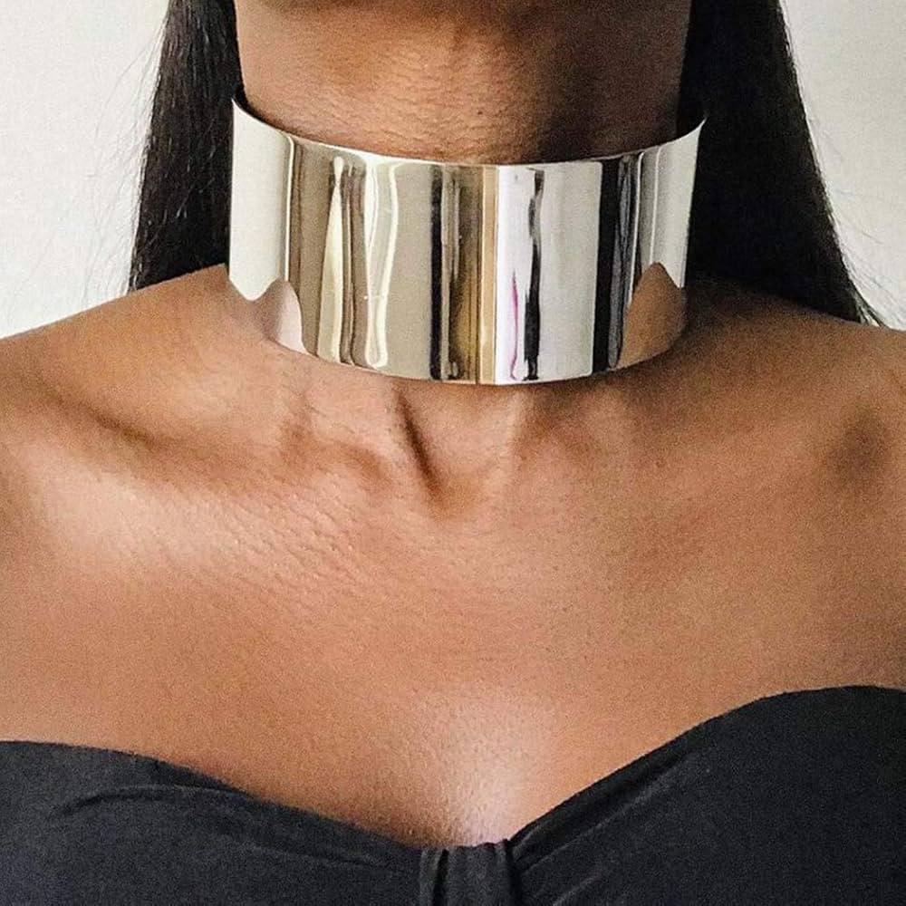 Barode African Collar Choker Necklace Gold Statement Chokers Bib Chunky Necklaces Jewelry for Wom... | Amazon (US)