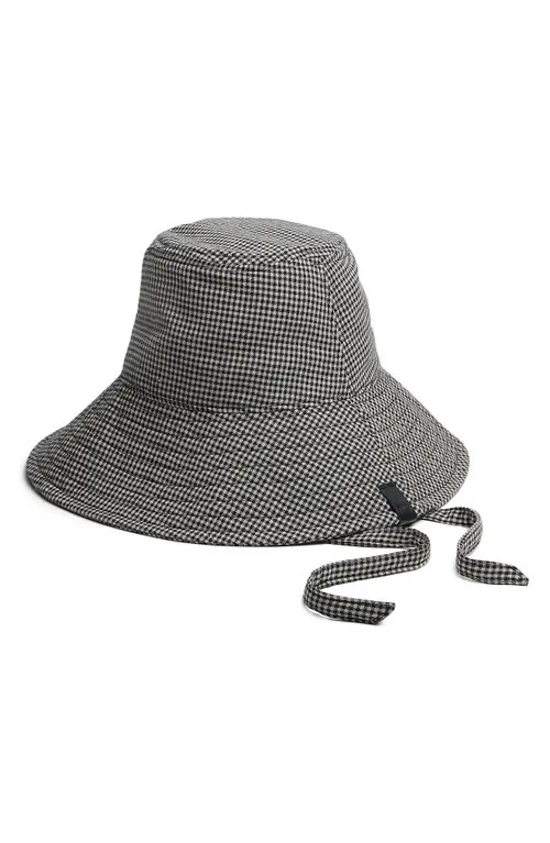rag & bone Harper Bucket Hat in Black Gingham at Nordstrom, Size Medium/large | Nordstrom