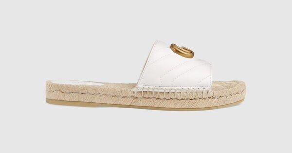 Leather espadrille sandal | Gucci (US)