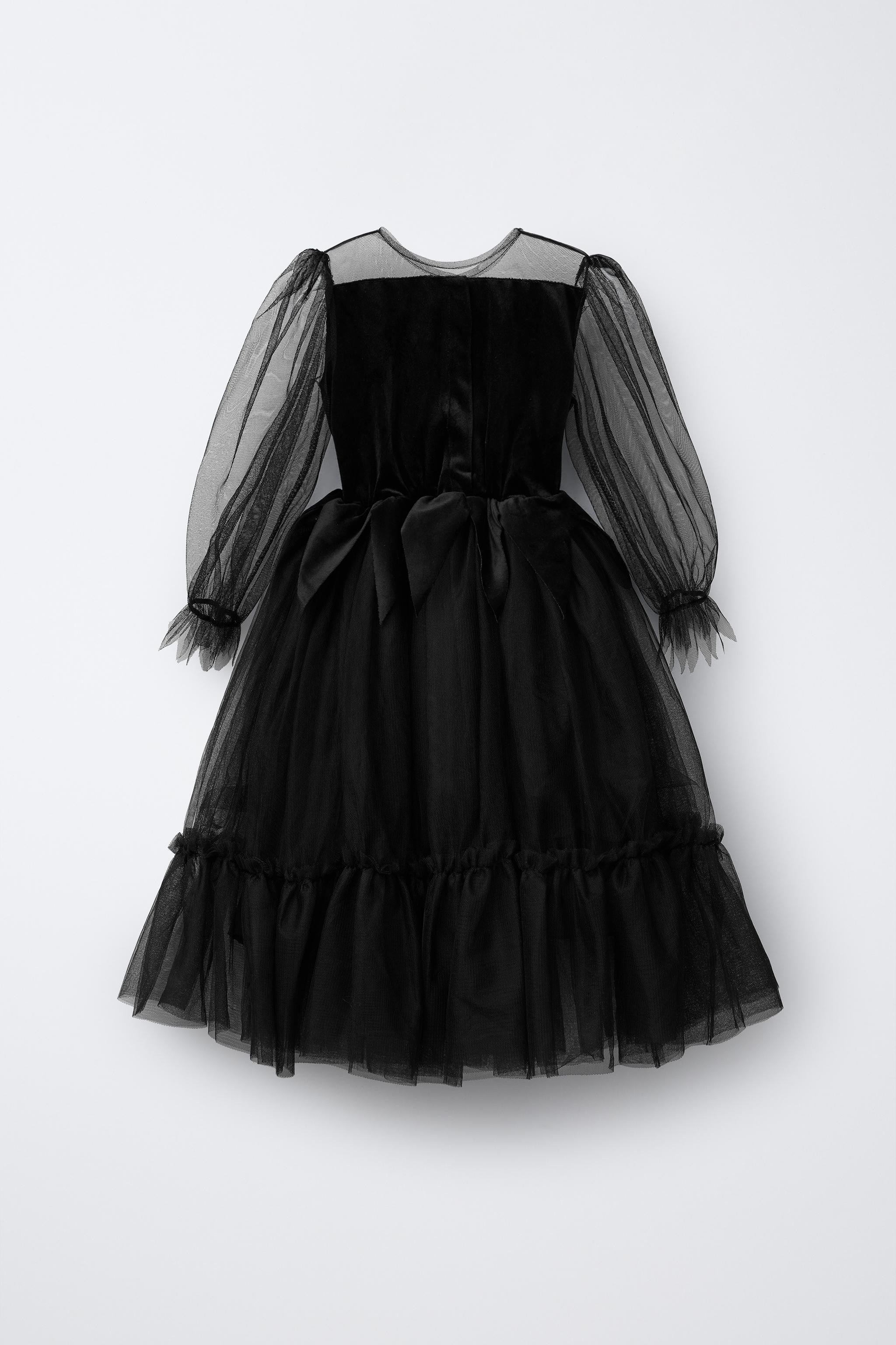 WITCH DRESS COSTUME$ 39.90Black | 0653/744/800Add to cartAddWitch costume. Dress with round neck ... | Zara US