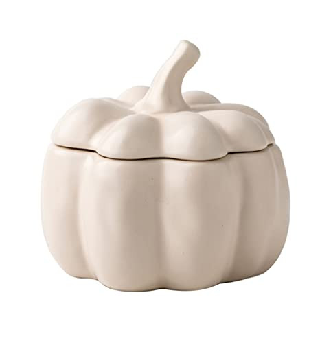 123Arts Ceramic Sugar Bowl Pumpkin Shaped Candy Jar Storage Tea Jar with Lid | Amazon (US)