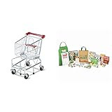 Melissa & Doug Toy Shopping Cart with Sturdy Metal Frame, Play Sets & Kitchens, 23.25" H x 11.75” W  | Amazon (US)