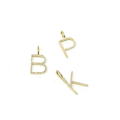Sleek Initial Charm | The Sis Kiss