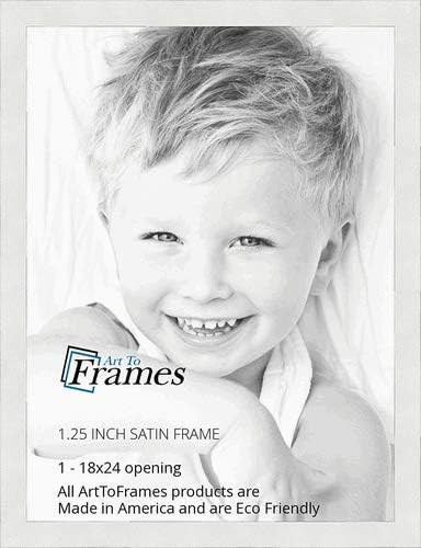 ArtToFrames 18x24 Inch White Picture Frame, This 1.25" Custom Poster Frame is Satin White Frame, ... | Amazon (US)