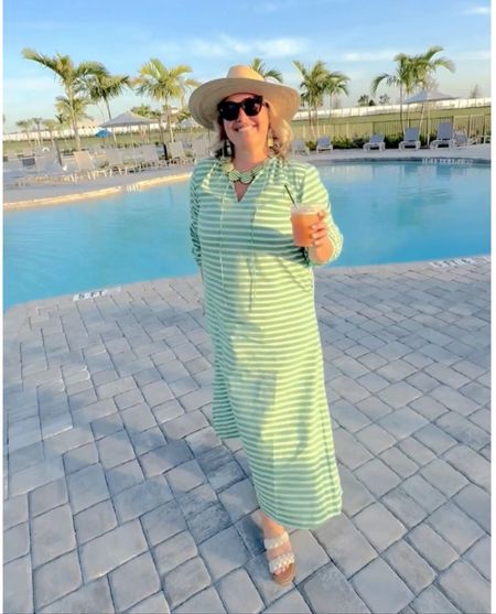 Spring is in full swing in Florida, and every day feels like a day to #bevacationhappy with @sunshinetiendashop ☀️💗🌴

Their standout colorful and fun hats are made by over 100 women in Guatemala, giving them regular income.  I am wearing the Rosita hat, the striped Sienna dress in a M,
the "Tortoise Top Rainbow Earrings" and the "Mojito Necklace.

Shop my exact hat, dress, earrings and necklace in my LTK shop or via my link.

#SunshineTiendaPartner #BeVacationHappy #SunshineTienda #womenownedbusiness #womenmade

#LTKtravel #LTKfindsunder100 #LTKparties