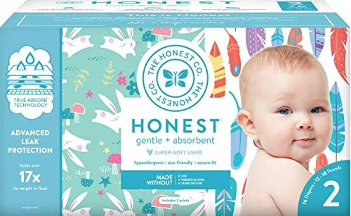 The Honest Company - Club Box, Clean Conscious Diapers, Young At Heart + Rose Blossom, Size 2, 76... | Amazon (US)