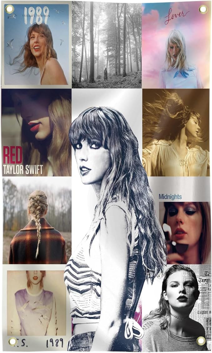 Taylor Music Tapestry 3x5 Ft Singer Albums Tapestries for College Dorm Home Decor, Wall Hangding ... | Amazon (US)