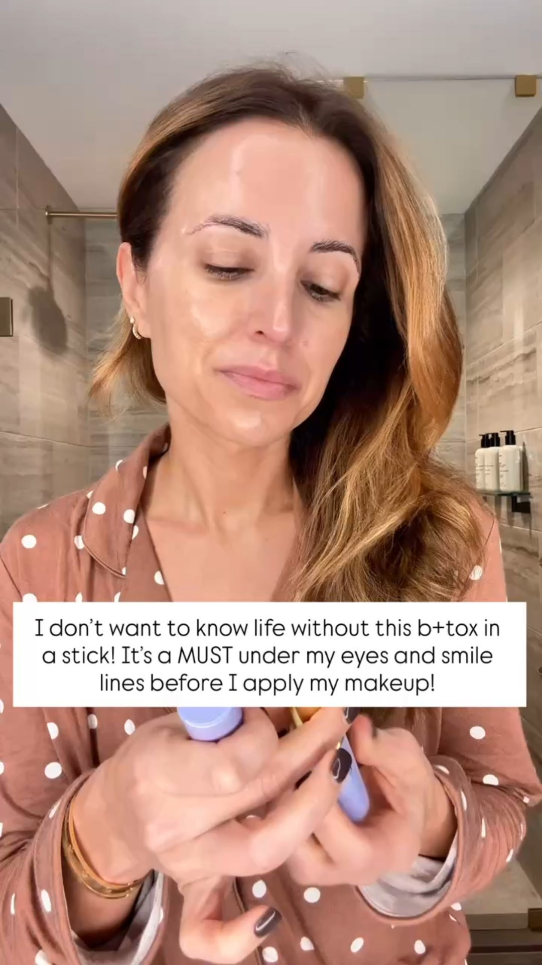 Botox in a stick! Provide a nice cushion between your skin and makeup. I apply this under my eyes, on my forehead, and on my smile lines before I do my make up. You can also use it at night. 


#LTKselfcare #LTKBeauty #LTKgrwm