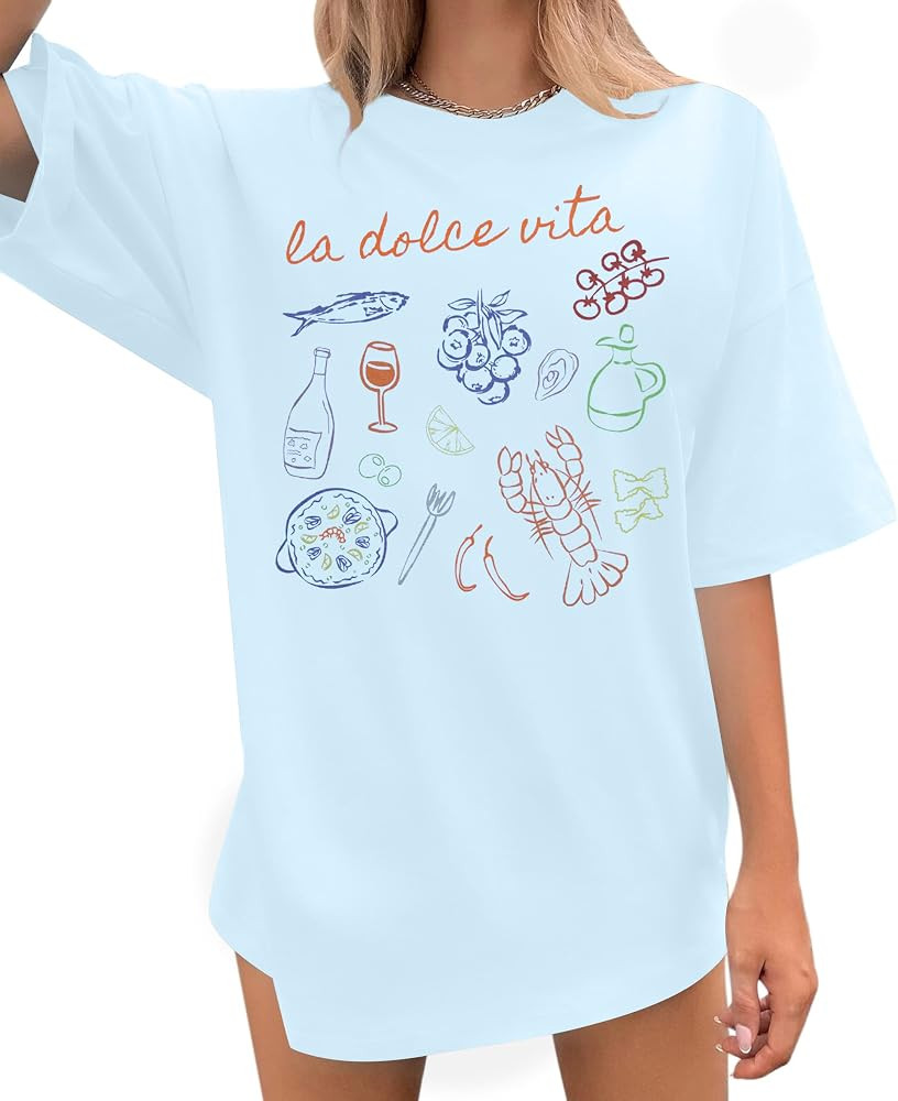 Crawfish Shirts for Women Hawaiian Shirt Sea Animals Graphic Tee | Amazon (US)
