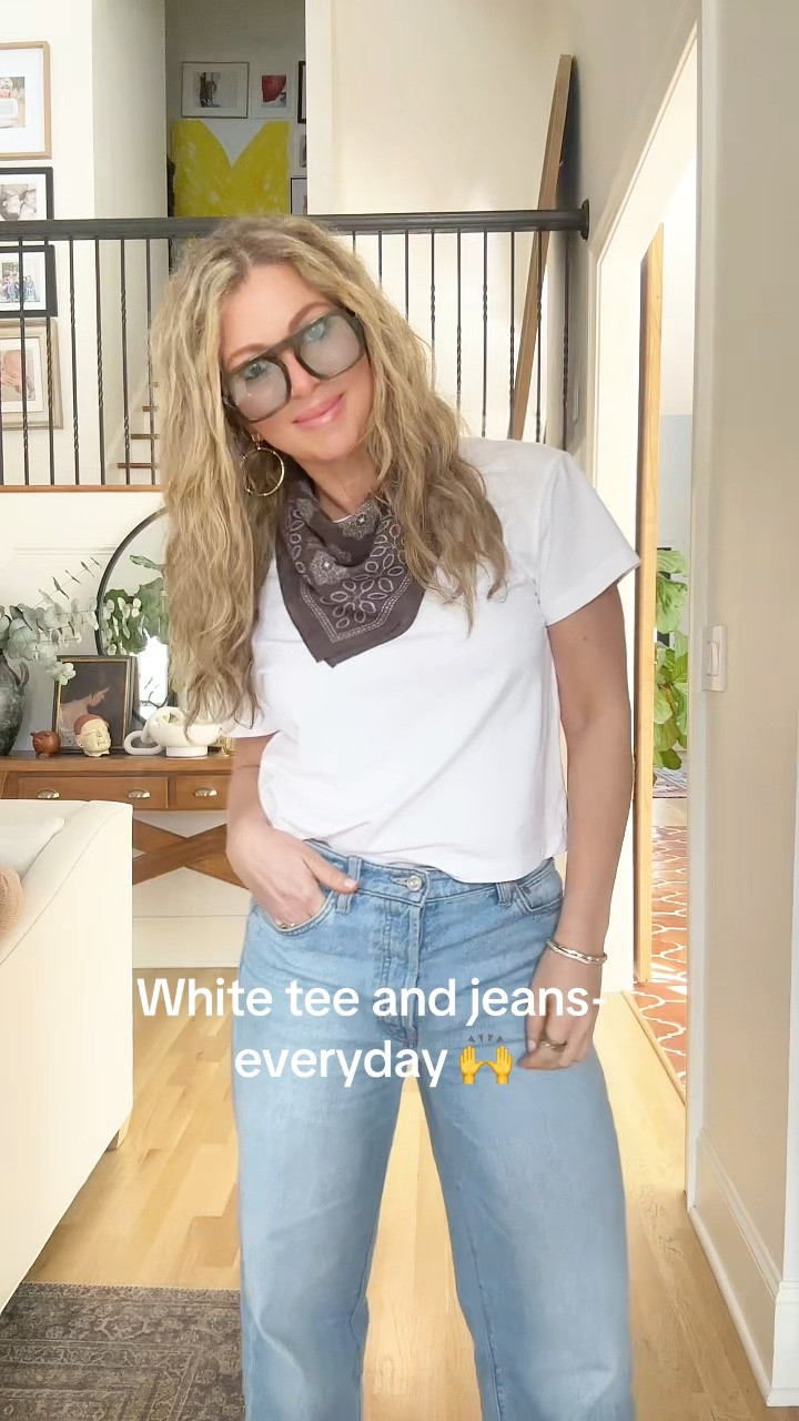 Favorite white tee from Amazon!! 

#LTKOver40 #LTKSpringSale #LTKootd
