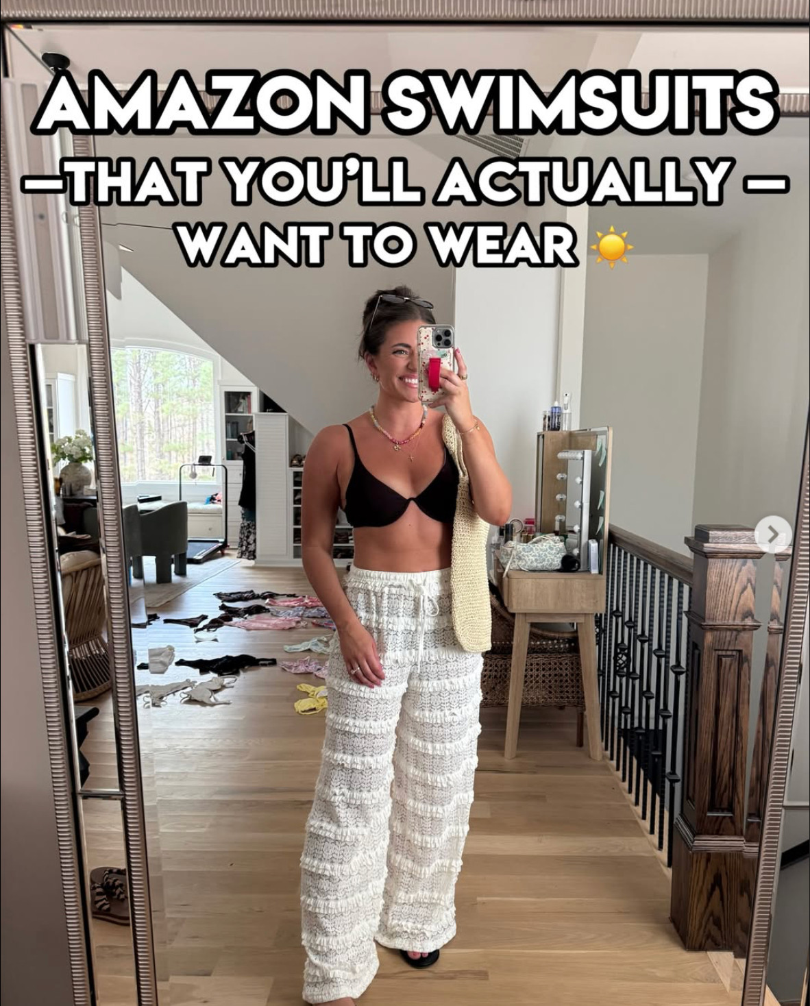 True to size medium in everything EXCPET the floral swim in frame 11. 

 #LTKootd #LTKSeasonal #LTKSwim