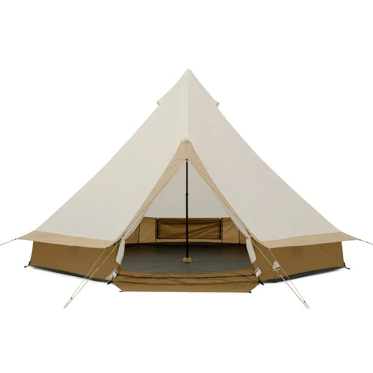 Ozark Trail 15' x 15' 8-Person Glamping Bell Tent with String Lights, 22.57 lbs | Walmart (US)