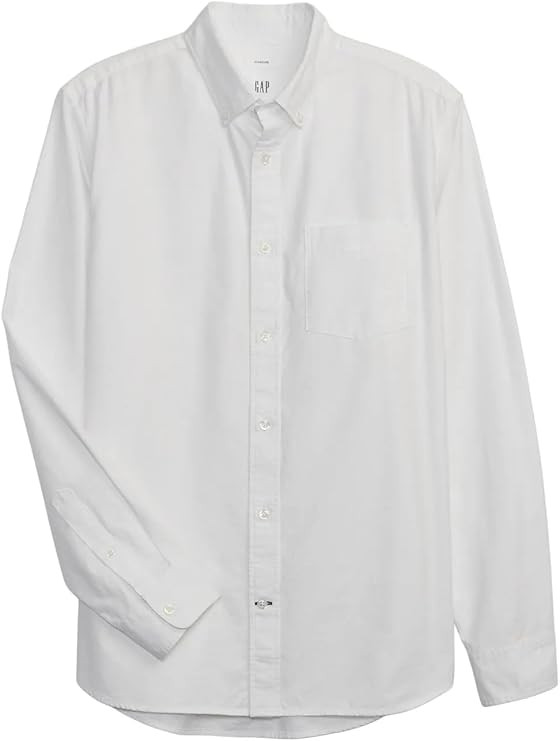 Gap Men's Long Sleeve Oxford Button Down Shirt | Amazon (US)