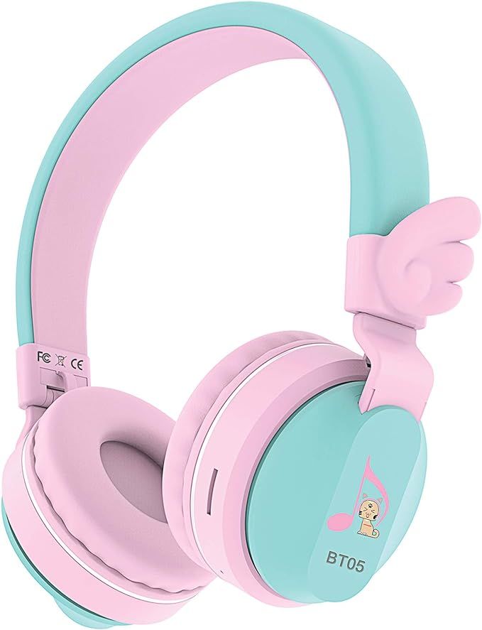 Riwbox BT05 Bluetooth Kids Headphones Wireless Foldable Headset Over Ear with Volume Limited and ... | Amazon (US)