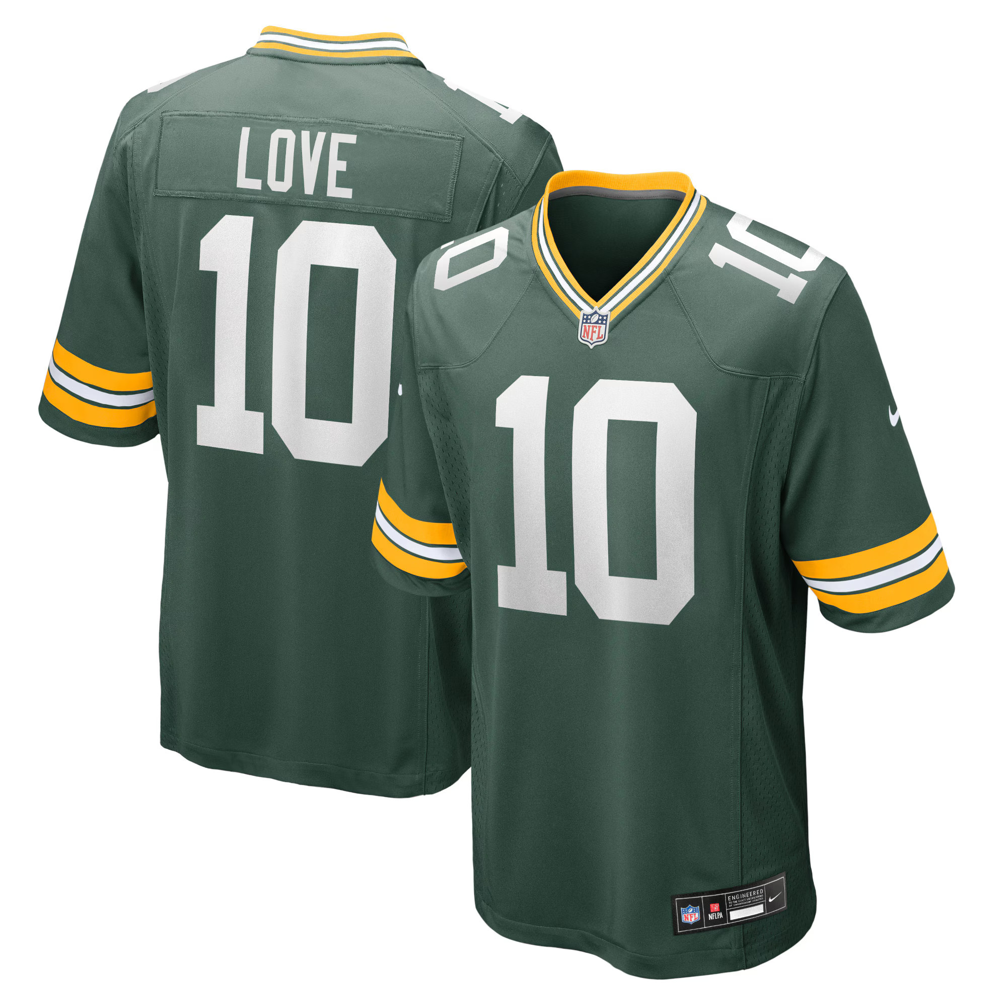 Men's Green Bay Packers Jordan Love Nike Green Player Game Jersey | NFL Shop
