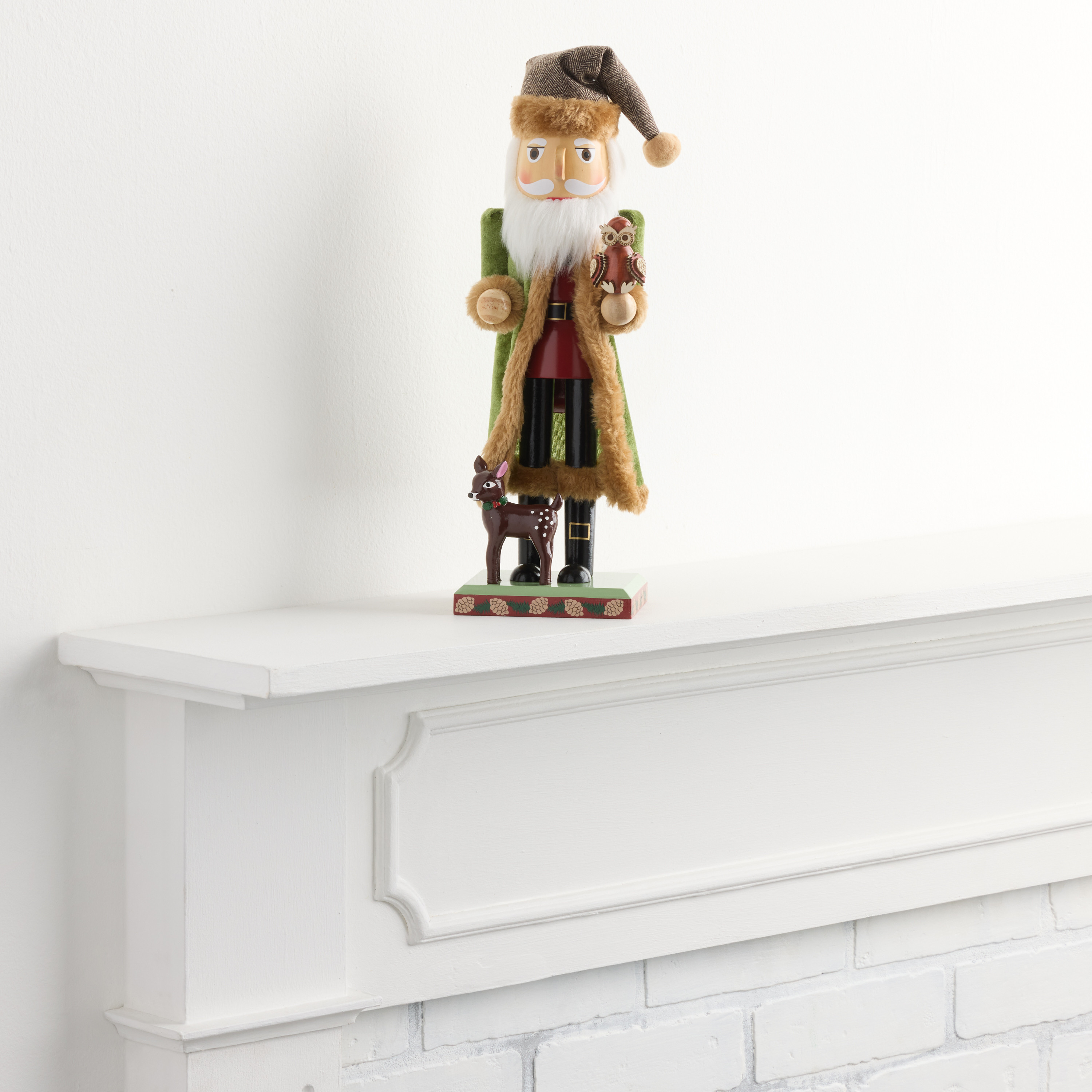 Woodland Nutcracker with Owl and Deer Decor | World Market