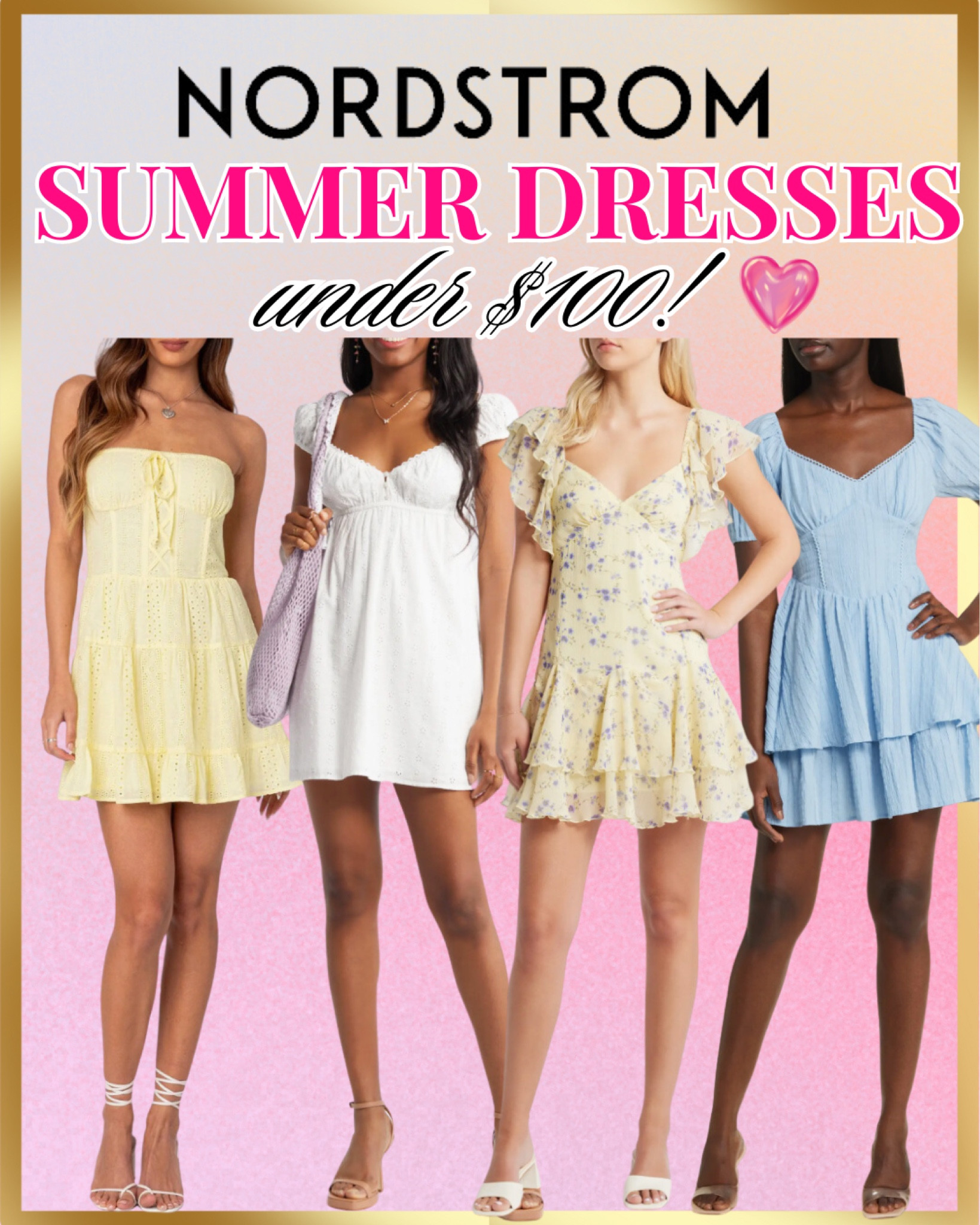 Nordstorm best selling summer dress under $100! 💖

These 4 pastel dresses are just as cute as it’s forgiving.

Outfit tip:

If you have chubby face like me, avoid the high neck and round neckline, go for the off-shoulder and sweetheart neckline instead. 

By showing more of the chest area, it just make your face appear to be smaller by proportion visually.

Summer outfit, summer dress, nordstorm sale, cute dresses

#LTKFindsUnder100 #LTKSeasonal #LTKxNSale